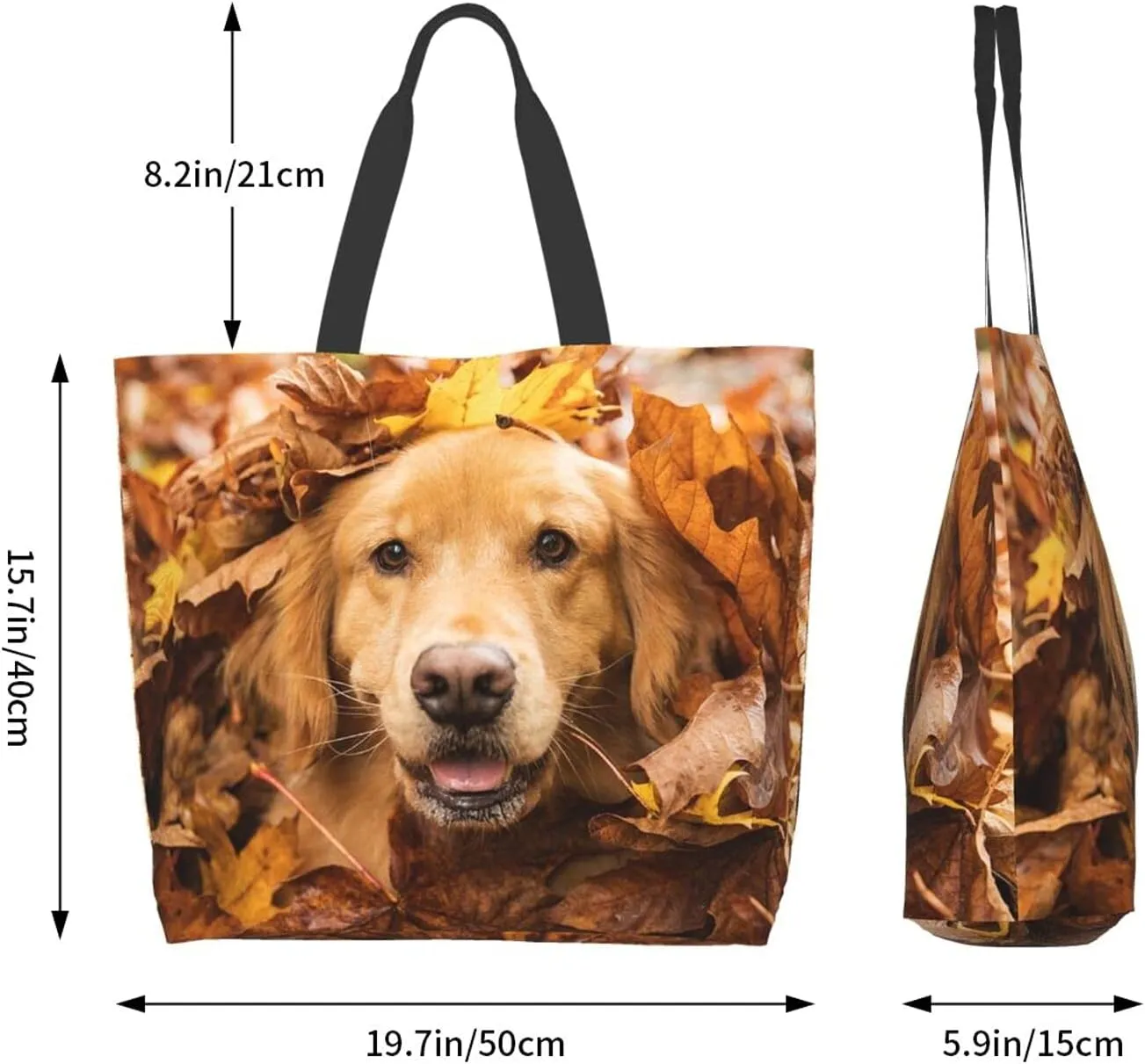 Famame Canvas Tote Bag Large Women Casual Shoulder Bag Handbag Reusable Multipurpose Shopping Grocery Bag For Outdoors…