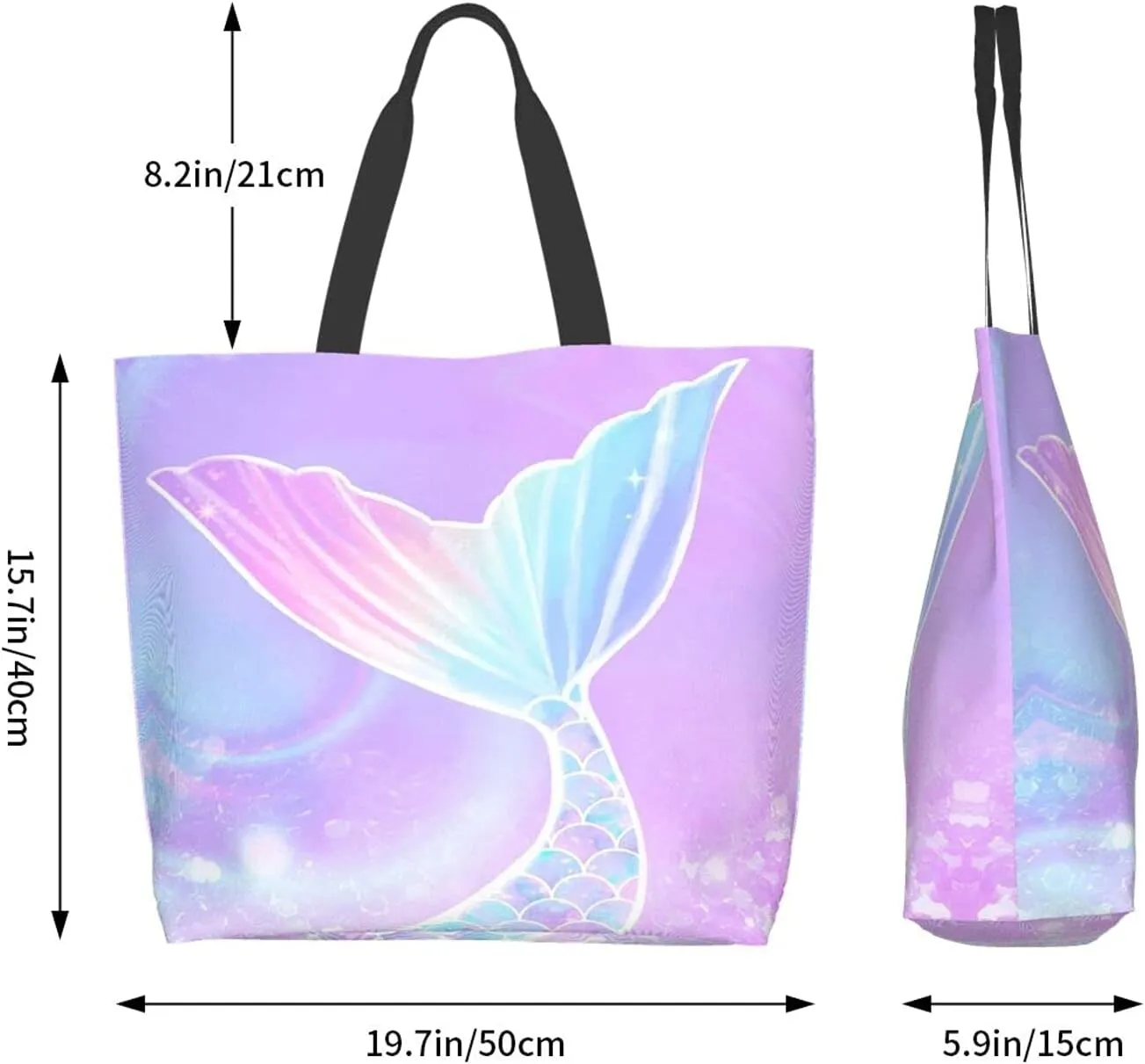 Famame Canvas Tote Bag Large Women Casual Shoulder Bag Handbag Reusable Multipurpose Shopping Grocery Bag For Outdoors…