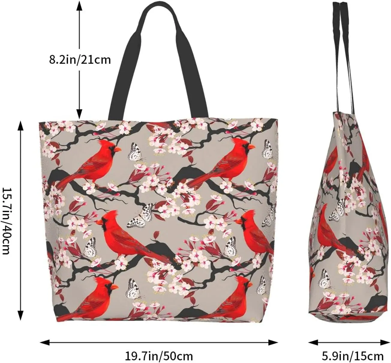 Famame Canvas Tote Bag Large Women Casual Shoulder Bag Handbag Reusable Multipurpose Shopping Grocery Bag For Outdoors…