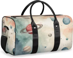 Fantasy Planet Travel Duffle Bag for Women Men Gym Duffel Foldable Bag Waterproof Weekender Universe Galaxy Duffle Tote