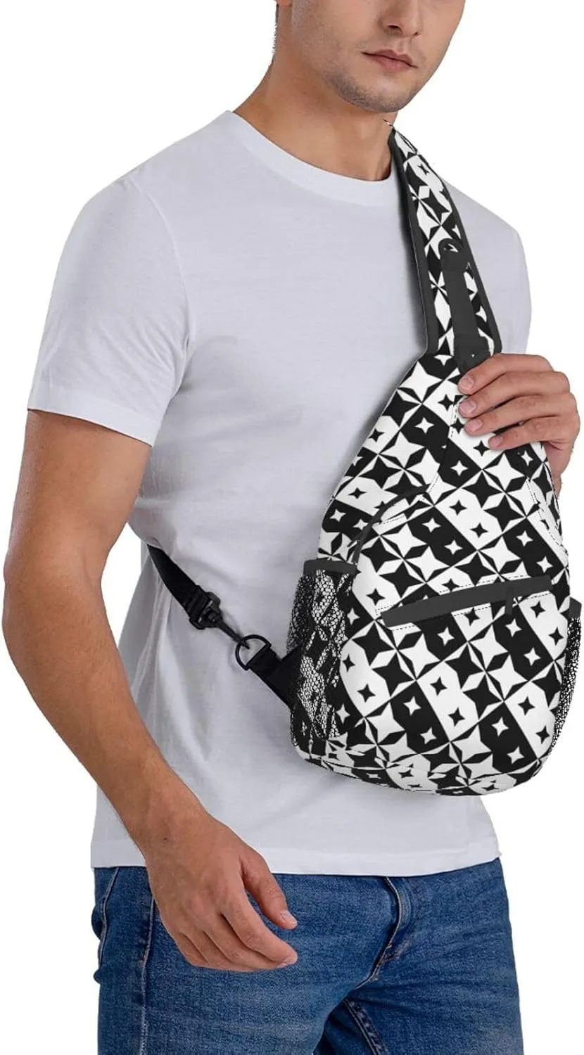 Fashion Chest Sling Bag For Women Men Adjustable Strap Crossbody Shoulder Backpack Hiking Travel Casual Unisex Daypack