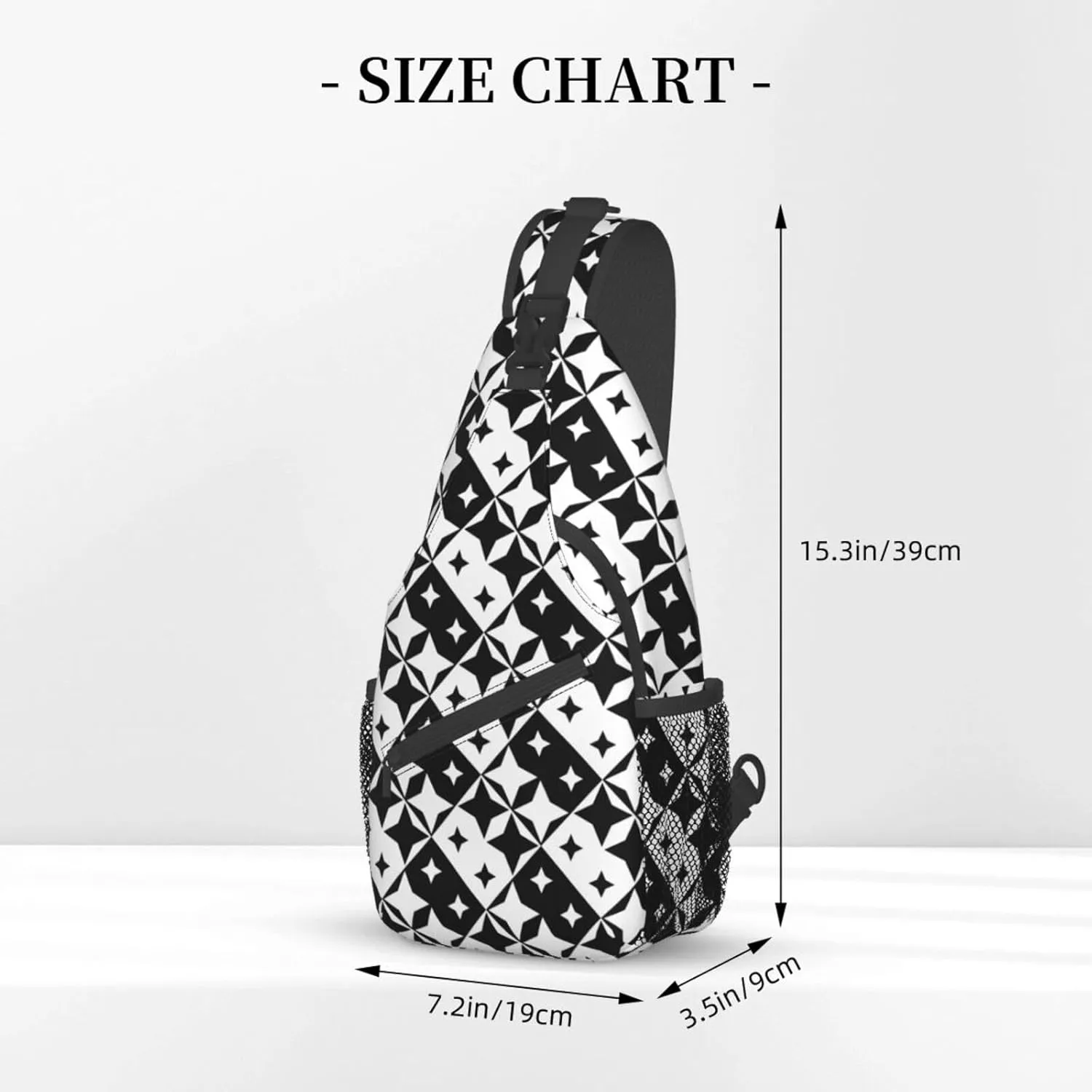 Fashion Chest Sling Bag For Women Men Adjustable Strap Crossbody Shoulder Backpack Hiking Travel Casual Unisex Daypack