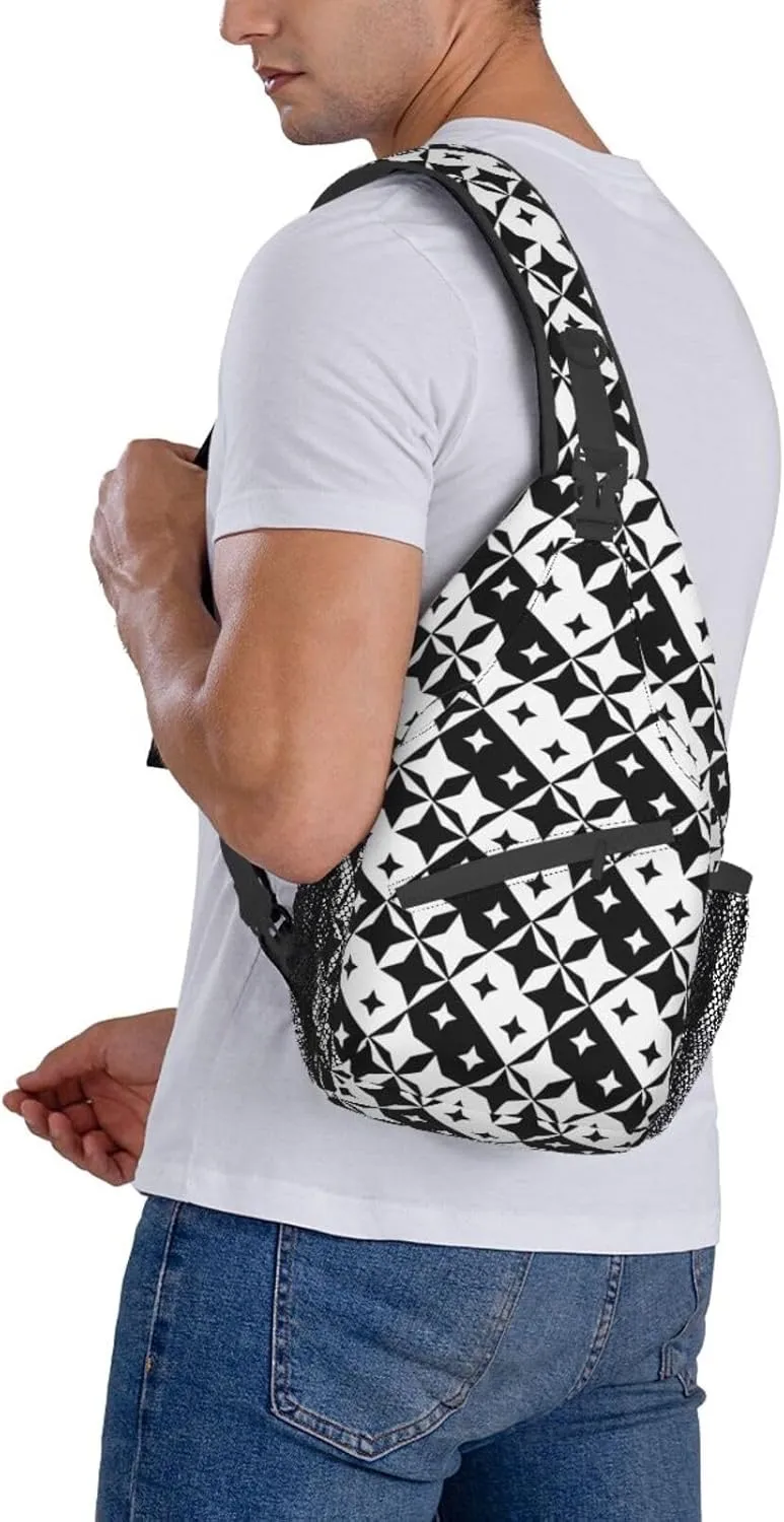Fashion Chest Sling Bag For Women Men Adjustable Strap Crossbody Shoulder Backpack Hiking Travel Casual Unisex Daypack