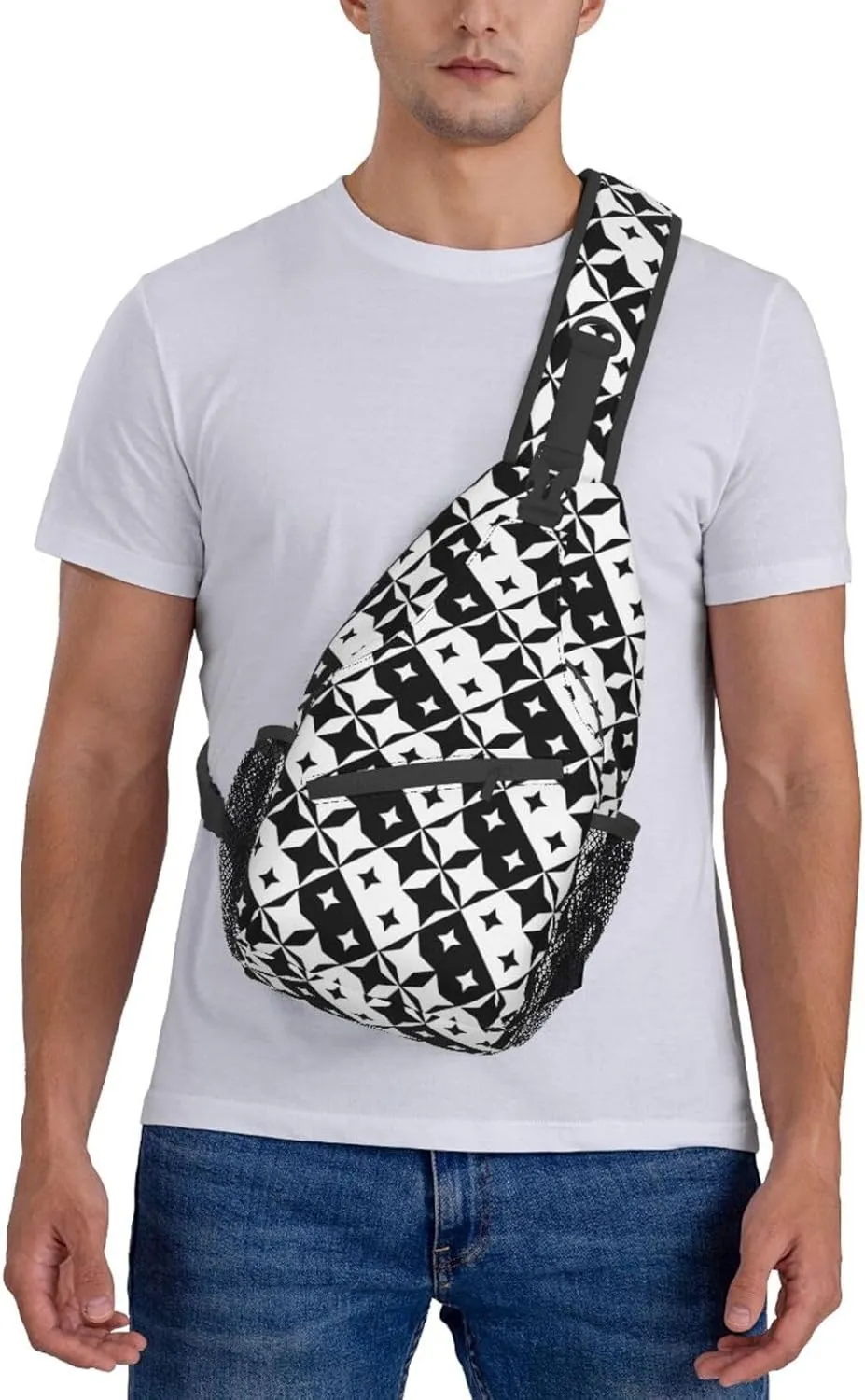 Fashion Chest Sling Bag For Women Men Adjustable Strap Crossbody Shoulder Backpack Hiking Travel Casual Unisex Daypack