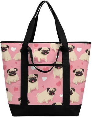 Fashionable Commuter Tote Bag Large Insulated Work Handbag