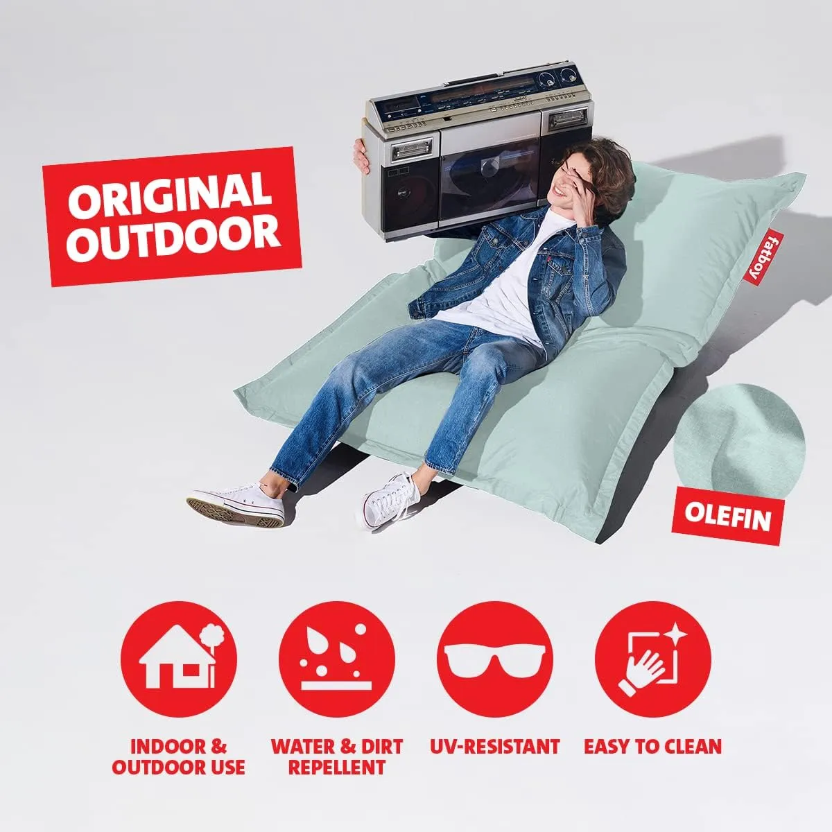 Fatboy Original Outdoor Bean Bag Chair, Seafoam