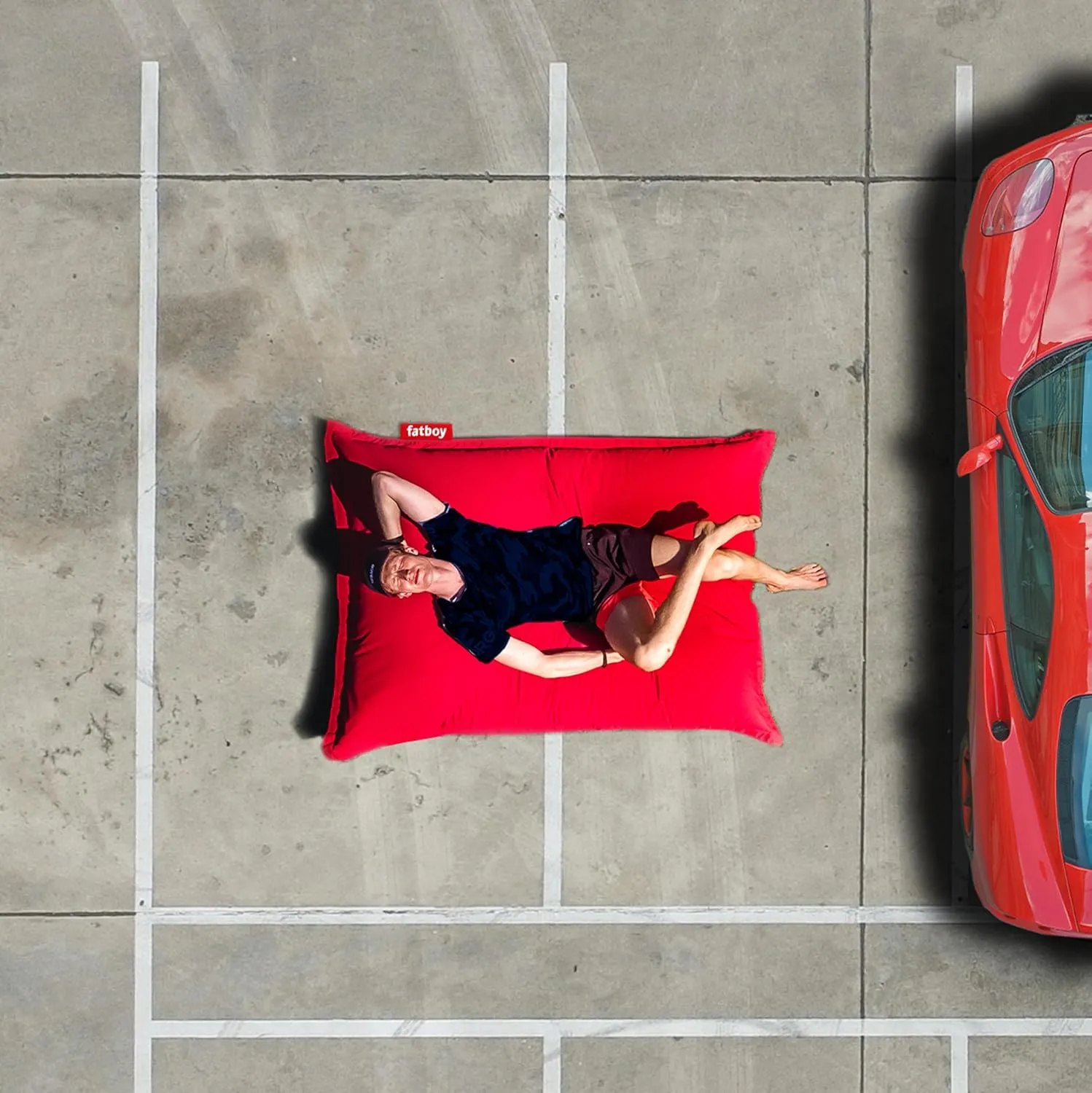 Fatboy Original Outdoor Bean Bag, Red, Small