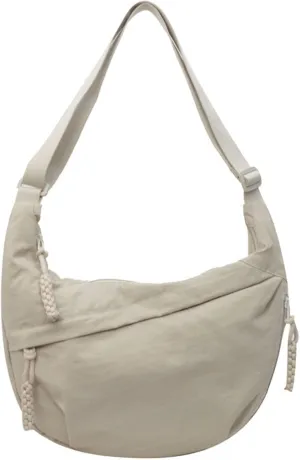 Festivalment Crossbody Bag, Fashion Plain Color Nylon Crossbody Bag, Casual Lightweight Nylon Crossbody Bags for Women