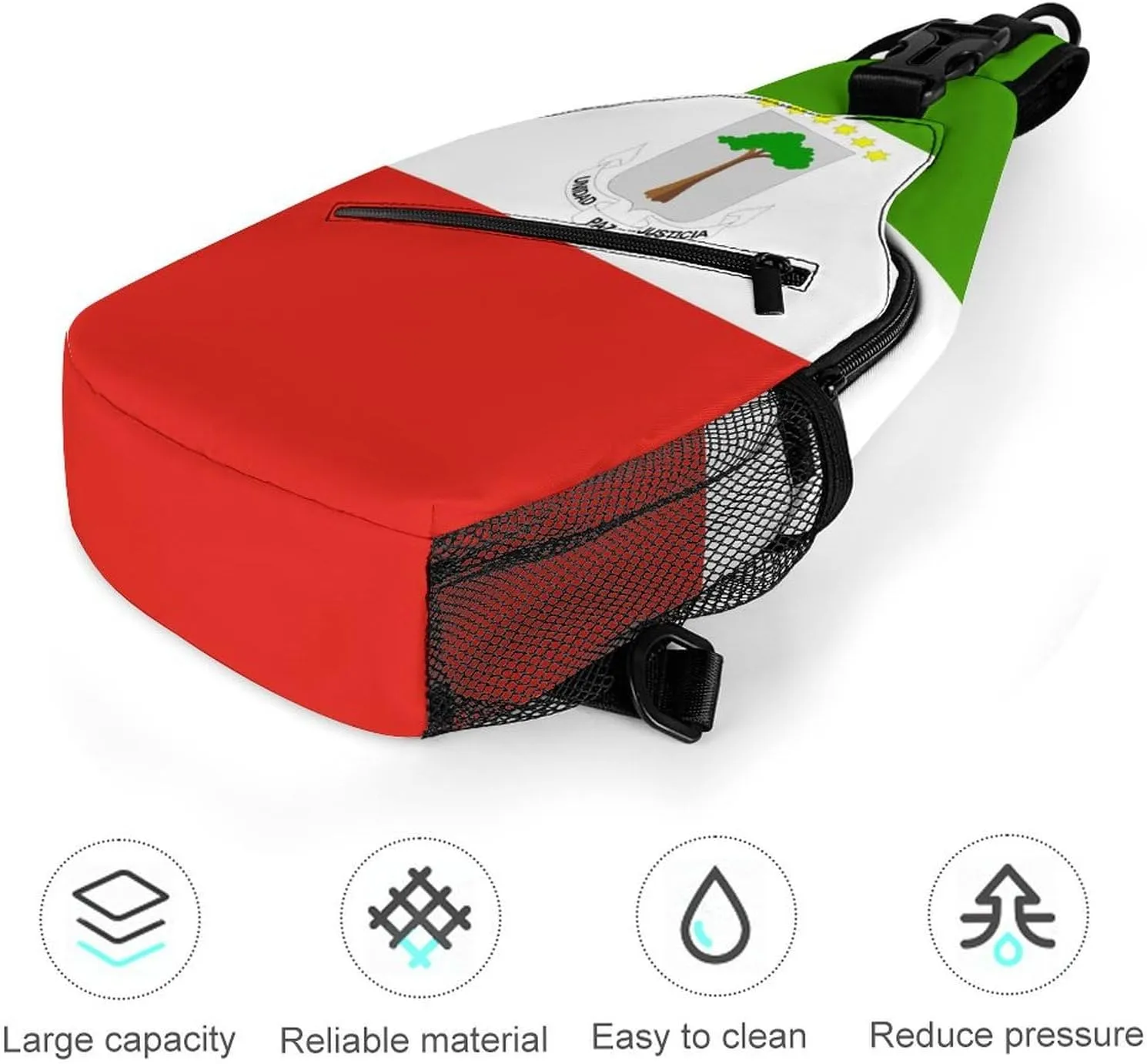 Fiji Flag Sling Bag Crossbody Chest Bag Shoulder Bag For Travel Hiking Cycling Camping