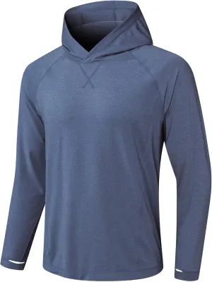 Fishing Shirts for Men Long Sleeve: UPF 100  UV Sun Protection Hoodie - Swimming Hiking Outdoor Running Rash Guard