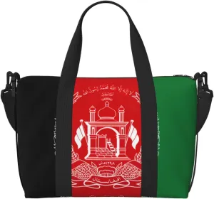 Flag of Afghanistan print Travel Duffel Bag,workout duffel bag, overnight shoulder Bag,Weekender Bag for Women Men