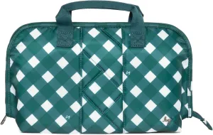 Flash SE Cosmetic Case, GINGHAM EVERGREEN