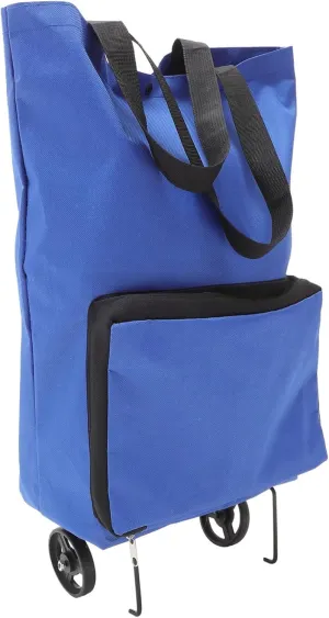 Folding Shopping Trolley Collapsible Trolley Bag Large Grocery Pouch Reusable Shopping Bag