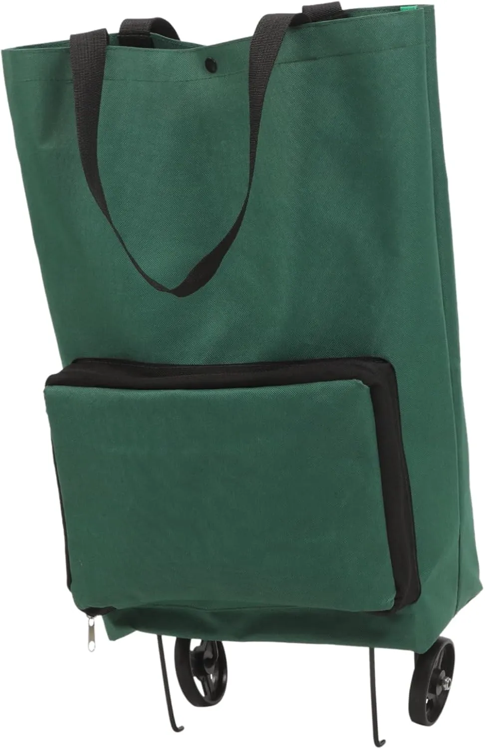 Folding Trolley Bag Shopping Cart Wheels Stylish Laundry Bag Large Grocery Pouch Shopping Trolley