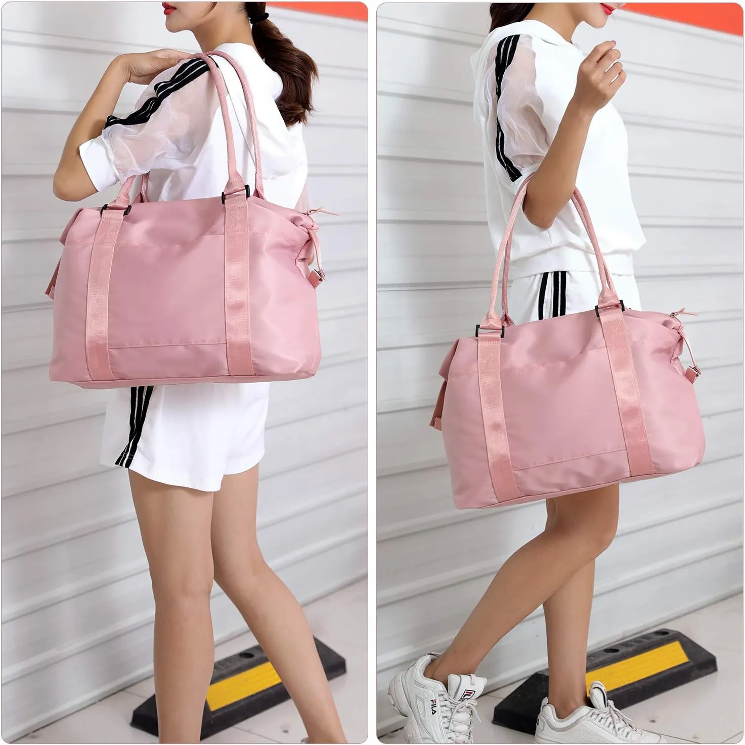forestfish Duffle Tote Bag Weekender Bags for Women Travel with Trolley Sleeve