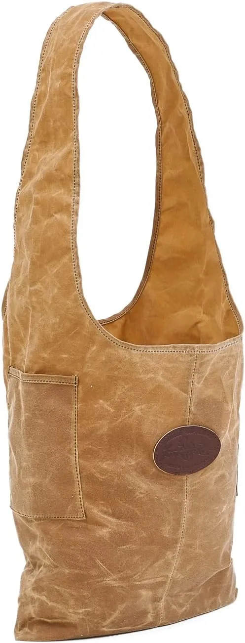 Frost River Urban Foraging Tote - Durable Waxed Canvas Sling Bag Grocery Shopping, Beach, Farmer's Market, Storage, 20 Liter
