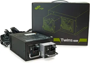 FSP Twins Pro ATX PS2 1 1 Dual Module 500W Efficiency Greater Than 90% Hot-swappable Redundant Digital Power Supply with Guardian Monitor Software (Twins Pro 500)