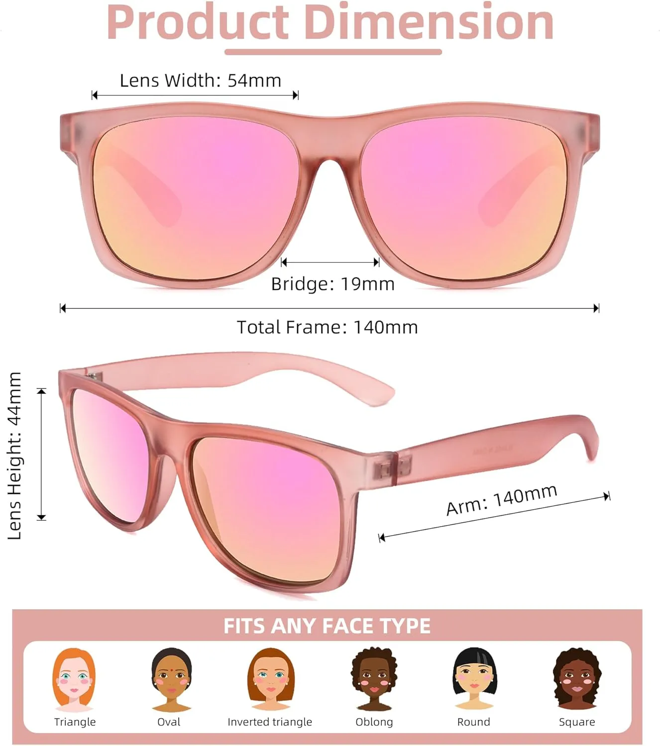Full Reader Sunglasses Women Men, Womens Mens Reading Sun Glasses Mirroed Pink Blue Lenses Outdoor Not Bifocal Mirrored Pink, 1.0