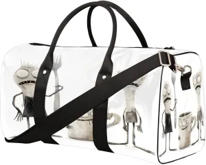 Funny Cute Tableware Travel Duffel Bag for Women Men Small Sport Gym Bag Waterproof Weekender Overnight Lightweight Carry on Foldable Gym Bag for Training Swim Yoga Traveling Handbag
