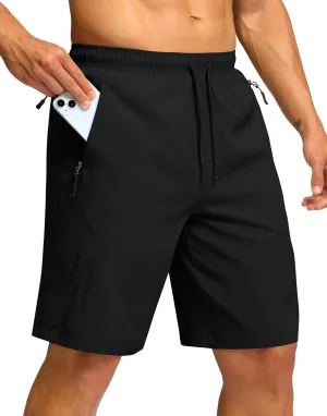 G Gradual Men's Hiking Shorts 7"/9" Lightweight Athletic Shorts for Men Quick Dry Stretch Casual Shorts with 3 Zipper Pockets