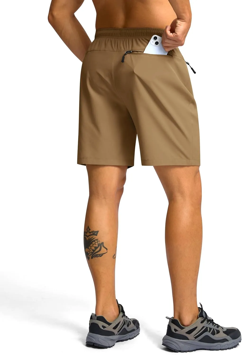 G Gradual Men's Hiking Shorts 7"/9" Lightweight Athletic Shorts for Men Quick Dry Stretch Casual Shorts with 3 Zipper Pockets
