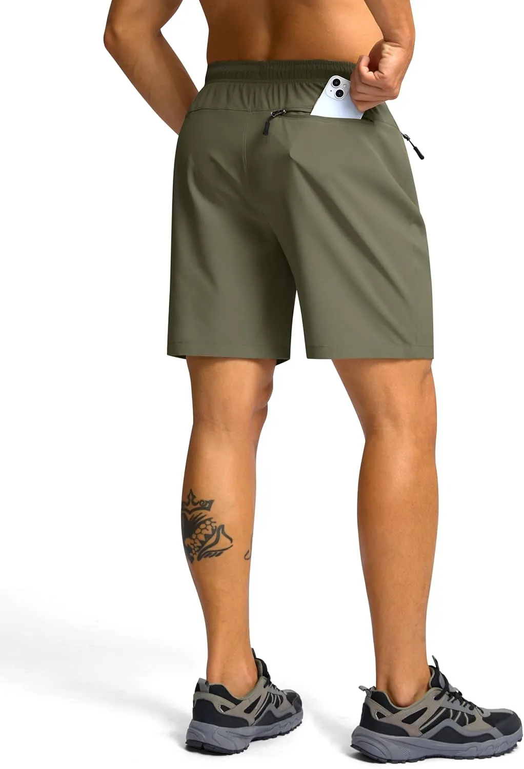 G Gradual Men's Hiking Shorts 7"/9" Lightweight Athletic Shorts for Men Quick Dry Stretch Casual Shorts with 3 Zipper Pockets