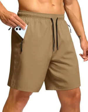 G Gradual Men's Hiking Shorts 7"/9" Lightweight Athletic Shorts for Men Quick Dry Stretch Casual Shorts with 3 Zipper Pockets
