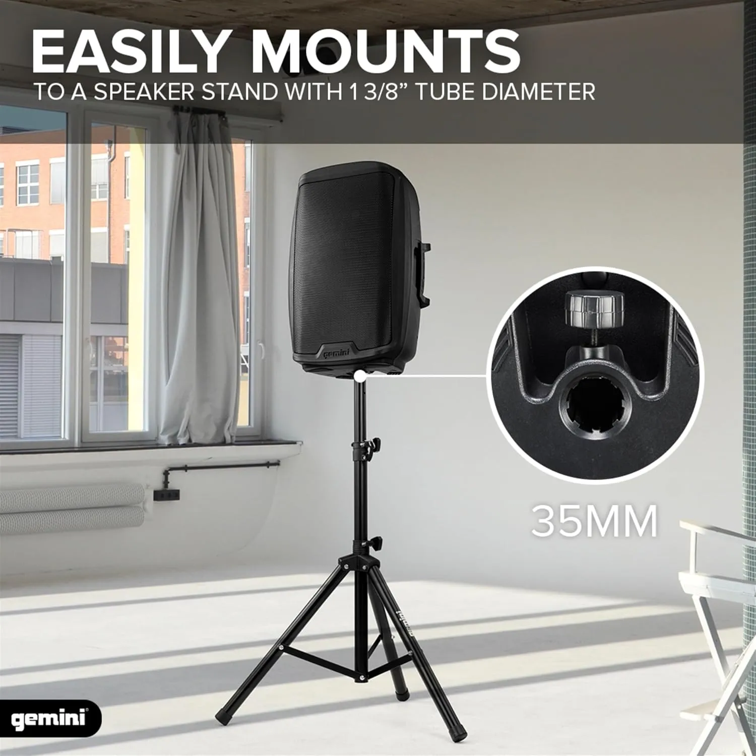 Gemini 15” 2000W Bluetooth PA Speaker with TWS Link, USB/SD/FM, XLR/RCA/AUX Inputs, Dual Mic & Guitar Inputs, EQ Control, Pro Sound System for DJs, Gigs, Events & Mobile Setups