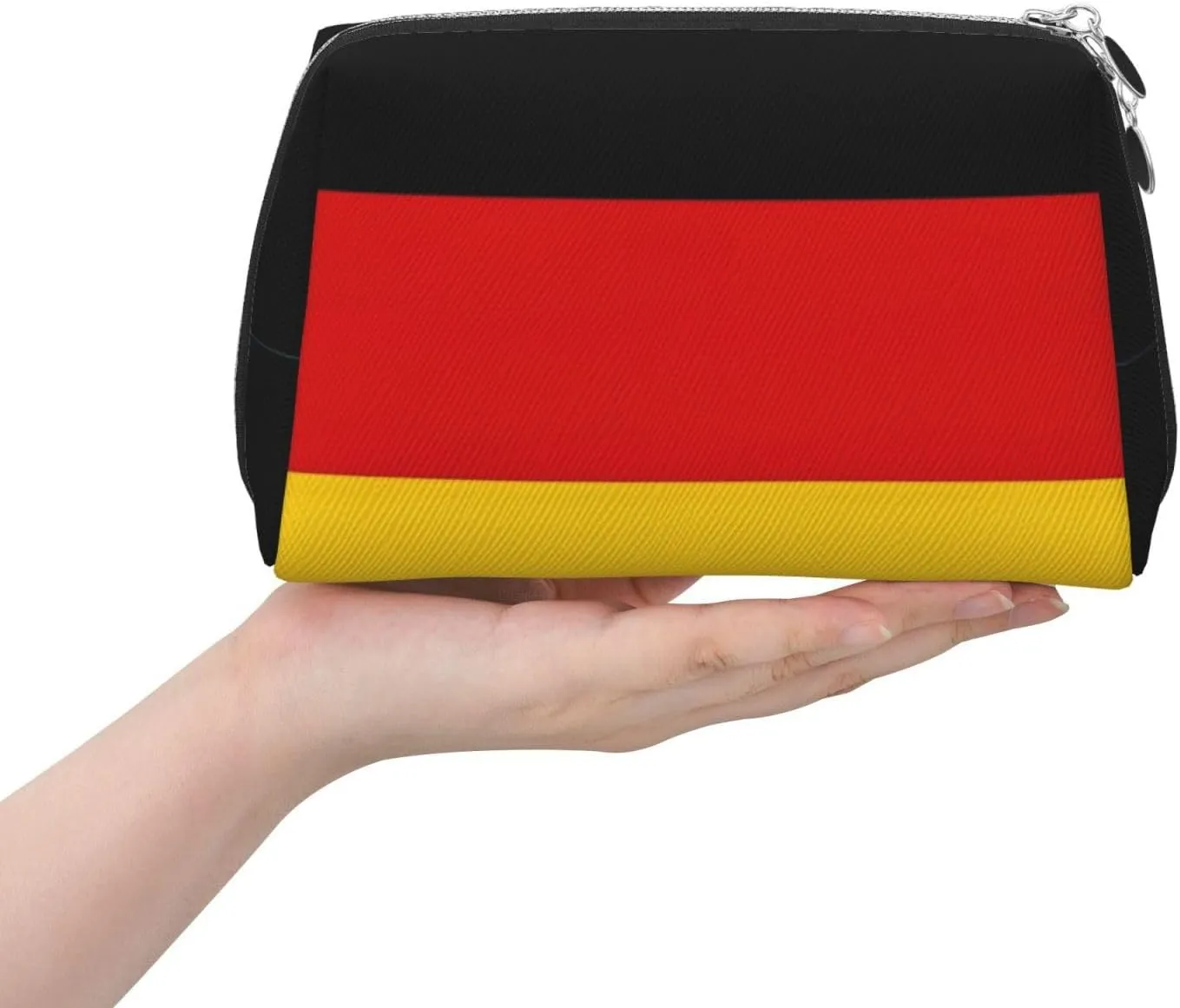 Germany Flag Travel-Ready Toiletry Bag, Compact Makeup Organizer For Women
