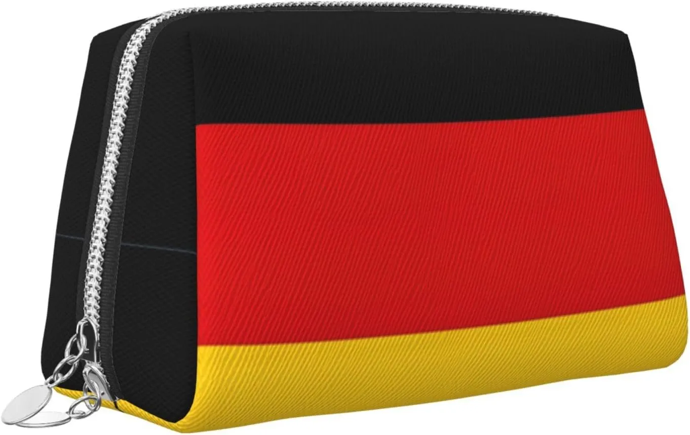 Germany Flag Travel-Ready Toiletry Bag, Compact Makeup Organizer For Women
