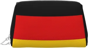 Germany Flag Travel-Ready Toiletry Bag, Compact Makeup Organizer For Women