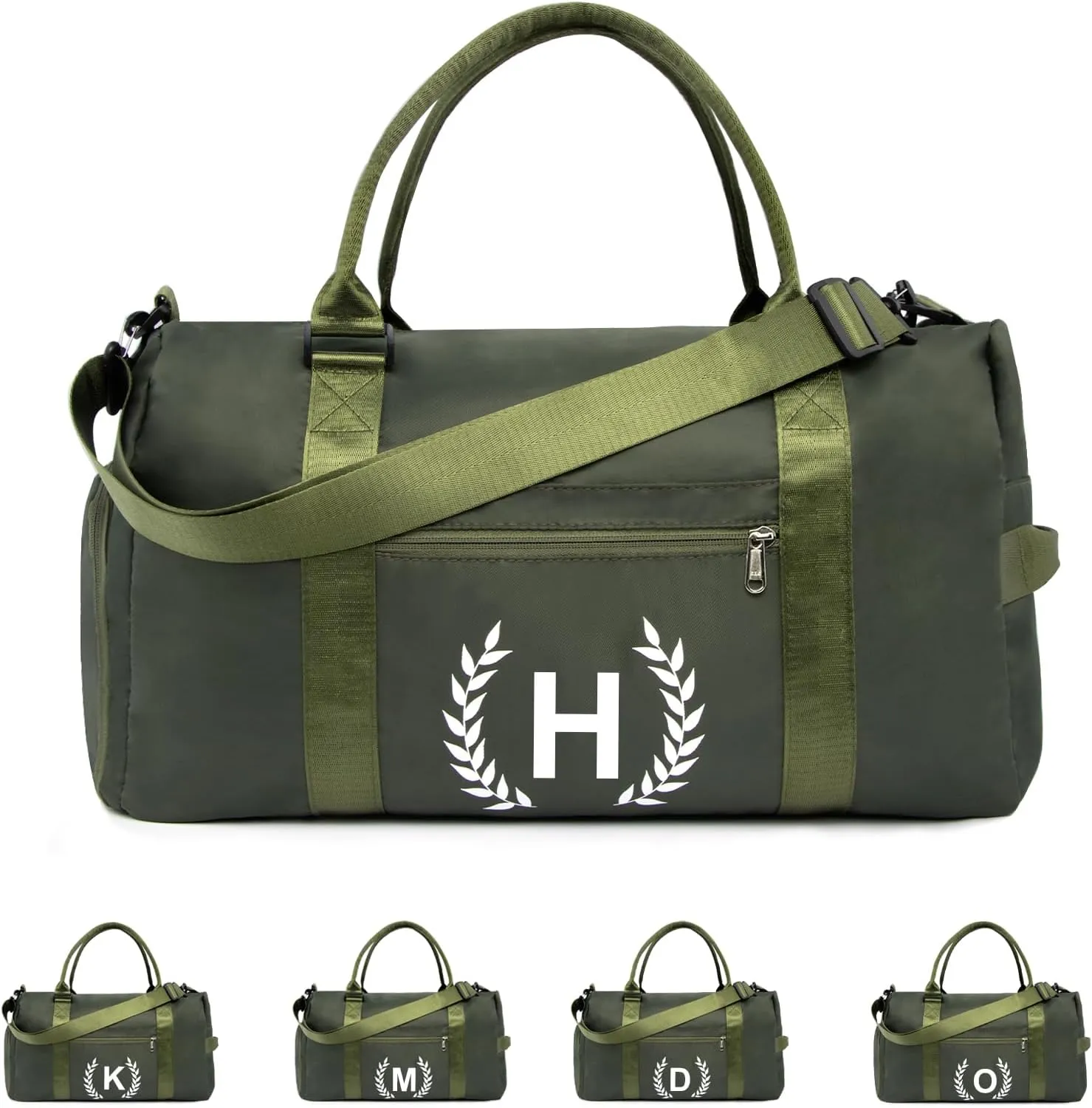 Gifts for men - Gym Bag for Men - Fitness Workout Sports Travel Duffle Bag with Wet Pocket & Shoes Compartment Father's day, Birthday or Anniversary for Men, Dark Green, GG100