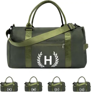 Gifts for men - Gym Bag for Men - Fitness Workout Sports Travel Duffle Bag with Wet Pocket & Shoes Compartment Father's day, Birthday or Anniversary for Men, Dark Green, GG100