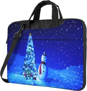 Golden Retrievers Laptop Shoulder Bag ​for Men Women, Computer Carrying Case Messenger Bag with Strap