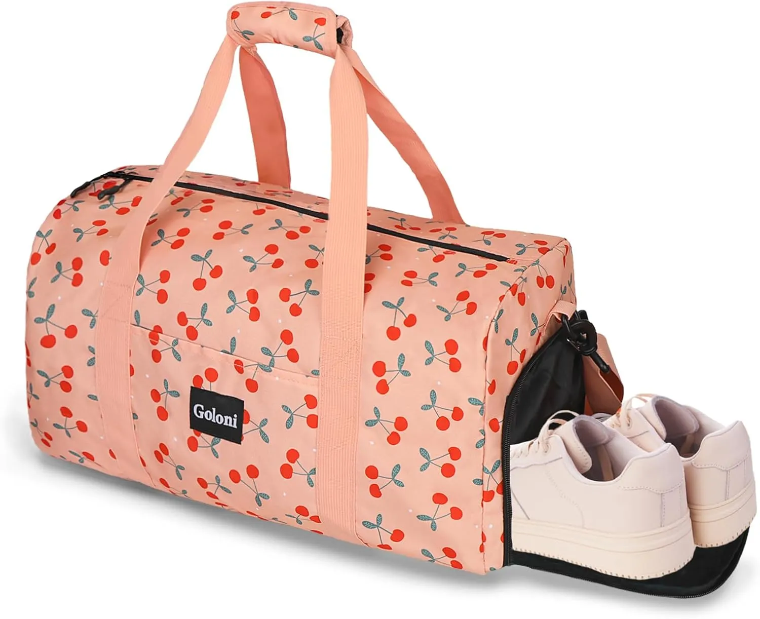 Goloni Cute Duffle Bag for Women, Gym Bag with Shoe Compartment, Lightweight Weekend Travel Duffel Bag,Overnight Bag with Wet Pocket