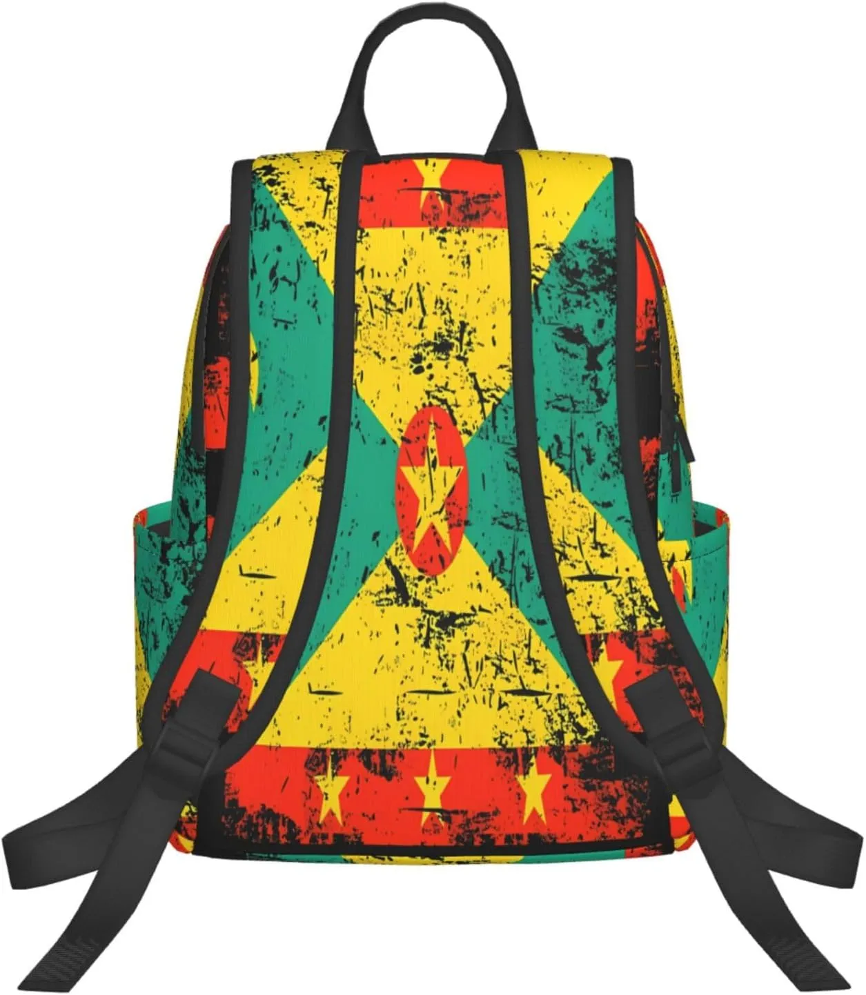 Grenada Flag Casual Backpacks Large Capacity Laptop Backpack Sports Fitness Rucksack Travel Carry-On Daypack Work Bag for Outdoor Camping