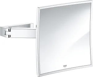 Grohe 40808000 Selection Cube Cosmetic/Shaving Mirror, Starlight Chrome