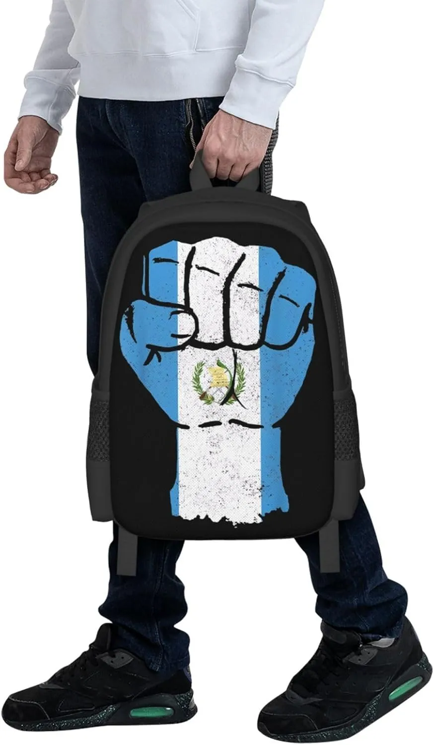 Guatemala Strong Guatemalan Flag Travel Backpack Casual Backpacks 15 Inch Laptop Back Pack Lightweight Rucksack Outdoor Sport Daypack Large Bags for Working Camping Hiking