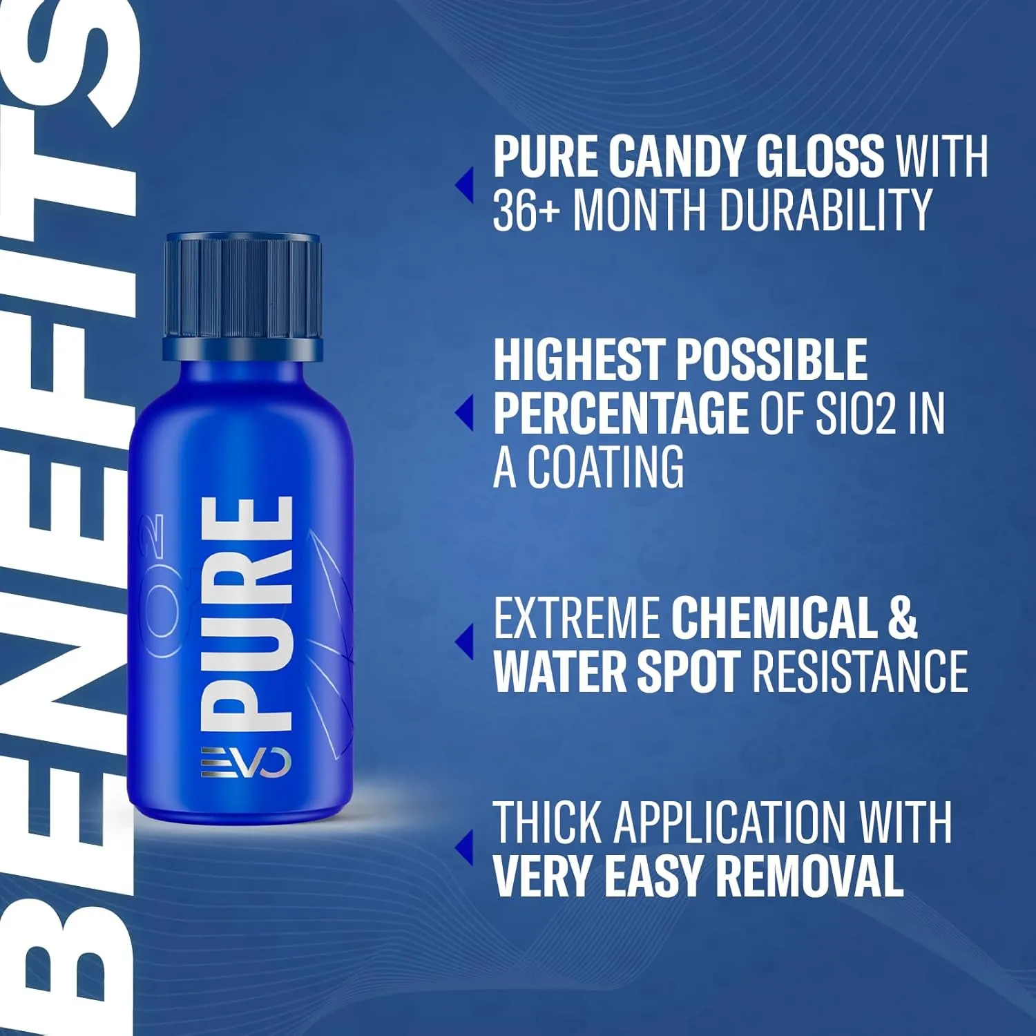 GYEON Q2 PURE EVO Ceramic Coating – Ultra Gloss – sio2 Hard – Deep Shine - Single Layer – Outdoor Application – Water Spot Resistant - Extreme Durability (50ml)