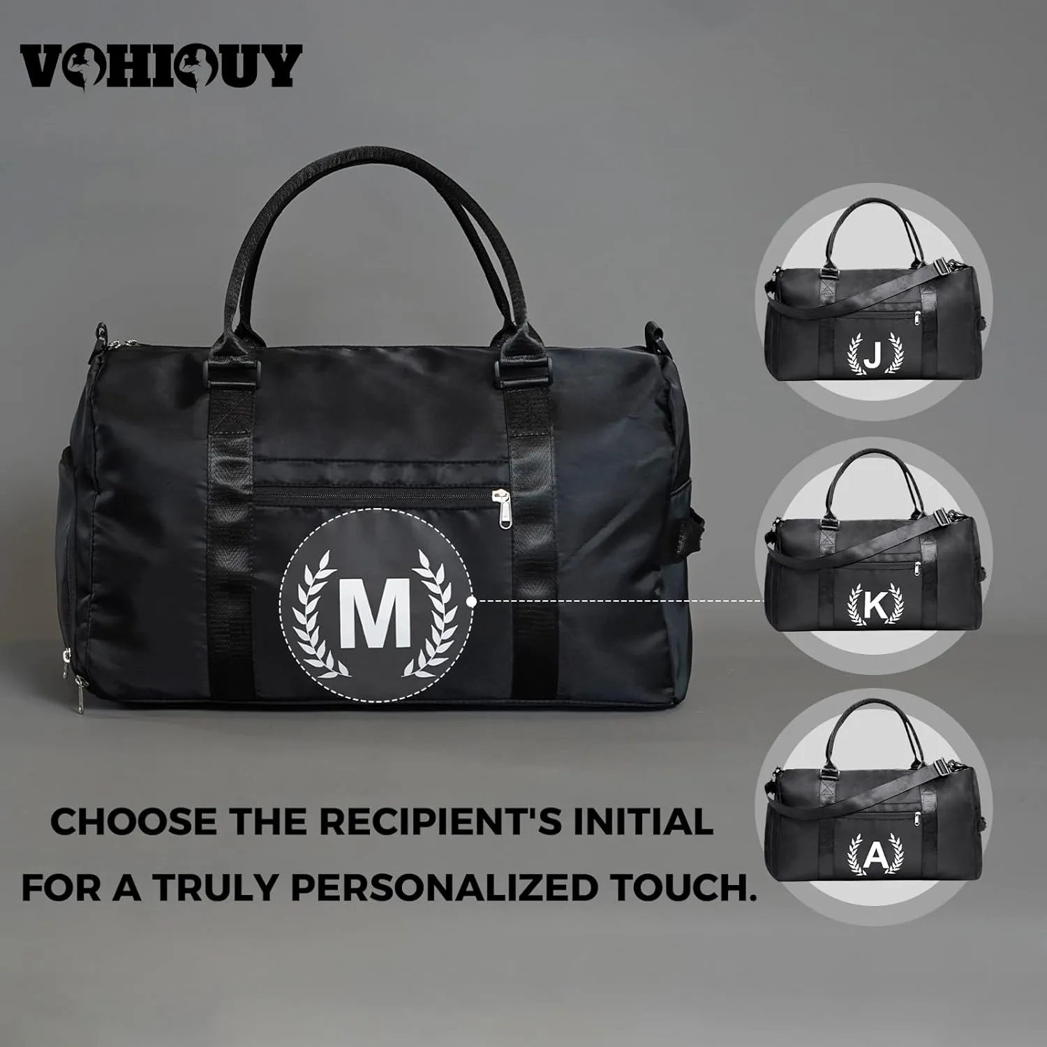 Gym and Travel Duffle Bag, Multi-colored, T, Nylon, Water Resistant, 13x16x11 inches, 4 Compartments, Zipper Closure, Web Handle, Adjustable Strap, Perfect for Gym, Travel, Gift
