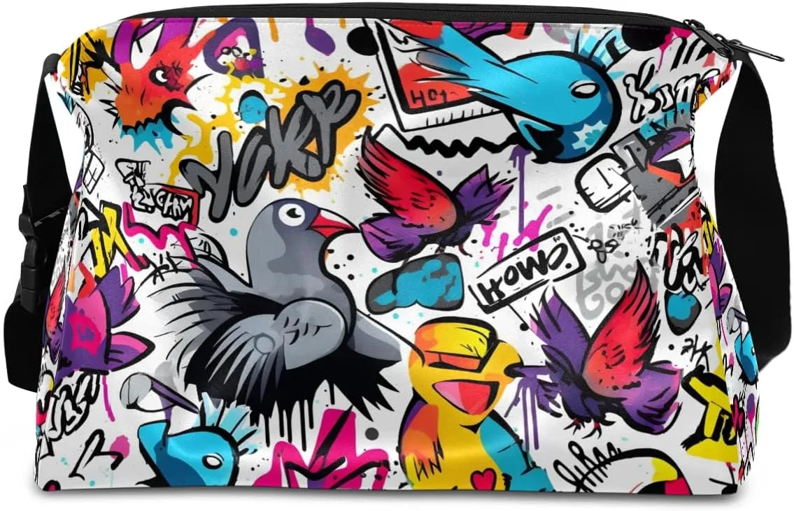 Gym Bags for Men 14.8 Inch Lightweight Carry On Bags for Airplanes Waterproof Duffle Bag for Travel, Abstract Printings Exquisite
