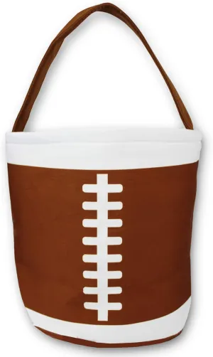 Halloween Easter Basket Bucket Gift Bag for Girls Boys Trick Treat Bags - Kids Candy Tote (Football)