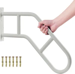 Hand Rails for Outdoor Steps & Elderly (Max 800LBS),U-Shape Wall Mount Stair Railing, Porch, Deck & Garden Grab Bar, Safety Handle for Garage, 1 Pack