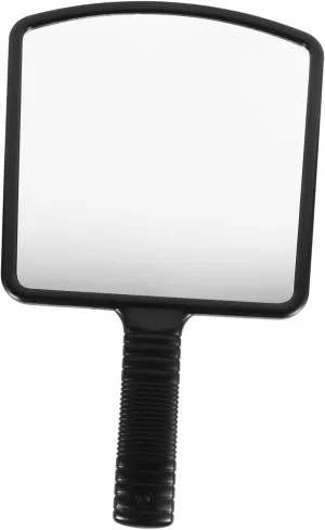 Handle Mirror Square Makeup Mirror Led Light Portable Beauty Salon for Women
