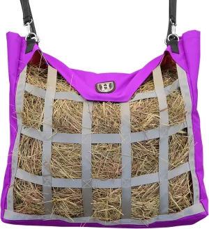 Harrison Howard Premium Durable Horse Hay Bag Slow Feed Hay Bag Waterproof Fabric Large Capacity Horse Tote - Purple