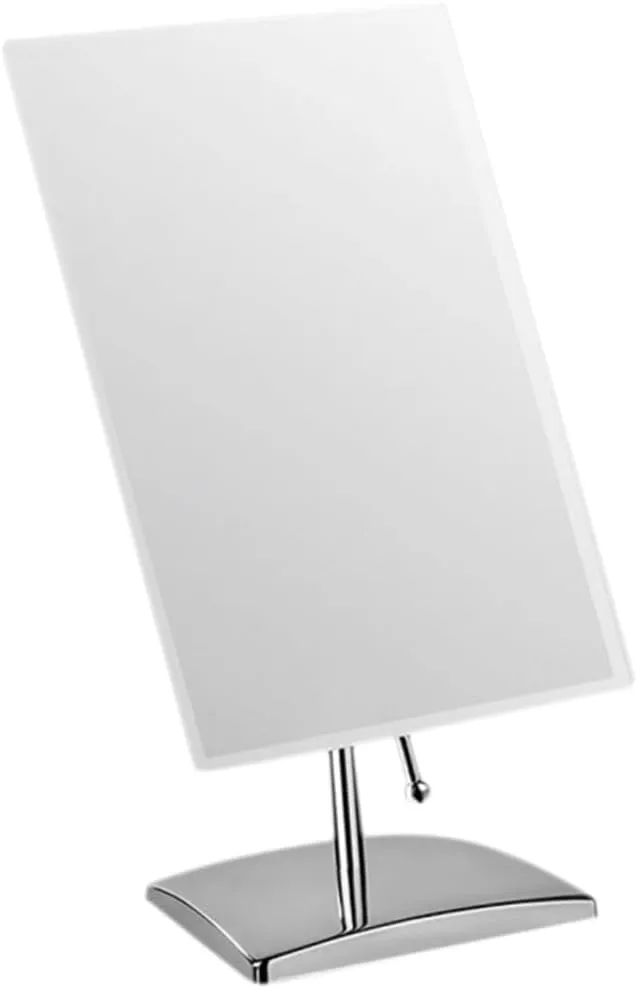 Hemoton Single-Sided Mirror Square Desktop Makeup Mirror Fashion Mirror Toilet Glass Material