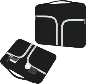 HESTECH Chromebook Case,11.6 Inch Laptop Case,12 Inch Laptop Sleeve with Handle Compatible with MacBook Air/Pro 13 Inch M2/M3,HP/Dell/Asus/Acer/Microsoft Surface Pro,Black