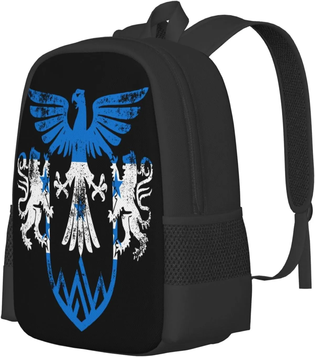 Honduras Flag Eagle Lion Casual Backpack Large Capacity Backpacks 15 Inch Laptop Back Pack Travel Rucksack Daypack Commuter Bags with Adjustable Strap for Camping