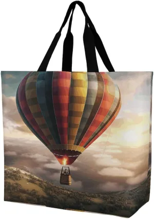 Hot Air Balloon Crossbody Bag Women's Fashion Tote Bag Shoulder Tote Bag Versatile Travel Shoulder Bag Fitness Tote Bag for Fitness Trips Out
