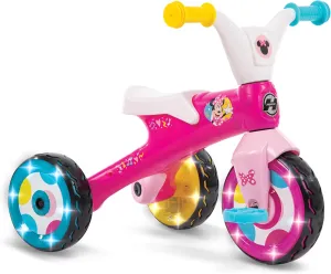 Huffy Disney Minnie Mouse Light Up Kids' Trike, Ideal for Ages 3 , Minnie Mouse Graphics, Colorful and Playful Design, Simple Coaster Brake, Sturdy and Durable, Safe for Toddlers, Girl's